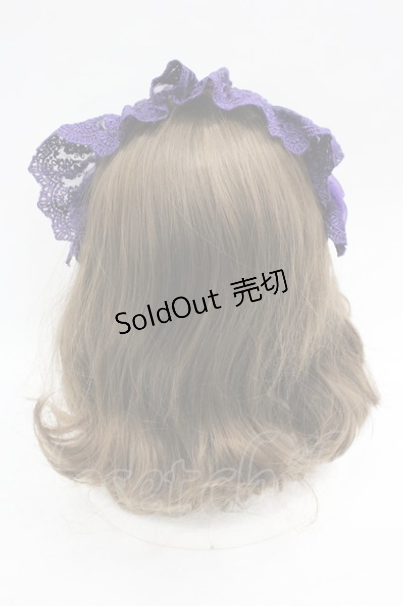 画像3: ATELIER PIERROT / レースリボンヘッドドレス  パープル I-26-03-16-114-EL-AC-SA-ZI (3)