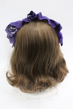 画像3: ATELIER PIERROT / レースリボンヘッドドレス  パープル I-26-03-16-114-EL-AC-SA-ZI