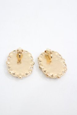 画像2: m petit by misako / カメリアイヤリング  黒Ｘ白 I-26-03-16-115-LO-AC-SA-ZI