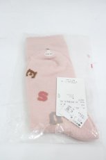 画像2: PINK HOUSE / ロゴアルファベットソックス  ピンク I-26-03-16-117-LO-ZA-SA-ZI (2)