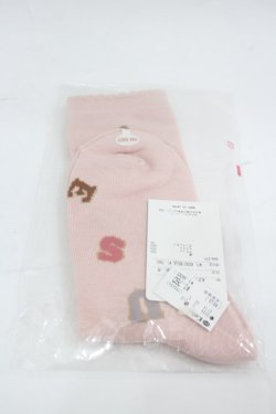 画像2: PINK HOUSE / ロゴアルファベットソックス  ピンク I-26-03-16-117-LO-ZA-SA-ZI