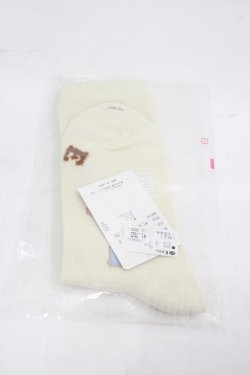 画像2: PINK HOUSE / ロゴアルファベットソックス  アイボリー I-26-03-16-123-LO-ZA-SA-ZI