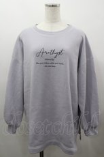 画像1: axes femme / アソート刺繍裏起毛トレーナー  ラベンダー I-26-03-16-017-AX-TO-SA-ZI (1)