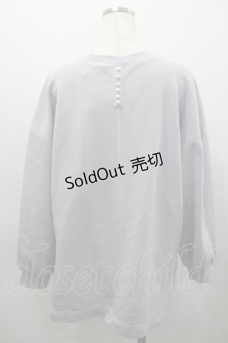 画像4: axes femme / アソート刺繍裏起毛トレーナー  ラベンダー I-26-03-16-017-AX-TO-SA-ZI (4)