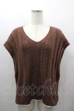 画像1: axes femme / ニットベストアンサンブル  ブラウン I-26-03-16-019-AX-TO-SA-ZI (1)