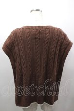 画像4: axes femme / ニットベストアンサンブル  ブラウン I-26-03-16-019-AX-TO-SA-ZI (4)