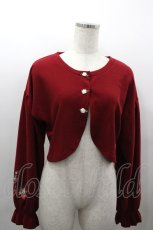 画像1: axes femme / ストロベリー刺繍ボレロ  赤 I-26-03-16-020-AX-TO-SA-ZI (1)
