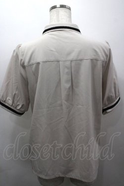 画像4: axes femme / ミリタリー風タイ付ブラウス  ベージュＸ黒 I-26-03-16-002-AX-BL-SA-ZI