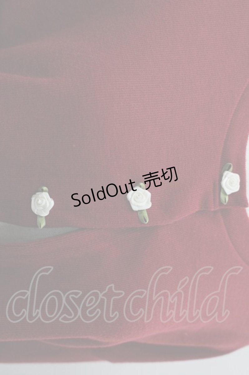 画像2: axes femme / ストロベリー刺繍ボレロ  赤 I-26-03-16-020-AX-TO-SA-ZI (2)