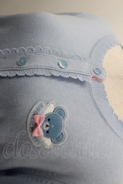 画像2: Angelic Pretty / Milkyベアニットカーディガン  サックス I-26-03-16-023-AP-TO-SA-ZI