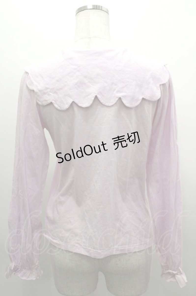 画像5: Nile Perch / スカラップセーラー襟カットソー  ピンク I-26-03-16-024-LO-TO-SA-ZI (5)