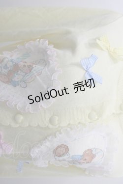 画像2: Nile Perch / パジャマくまハートワッペンニットカーディガン  イエロー I-26-03-16-025-LO-TO-SA-ZI