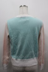 画像3: Nile Perch / リボン&2カラーデザインニットカーディガン  ミントＸピンク I-26-03-16-026-LO-TO-SA-ZI (3)