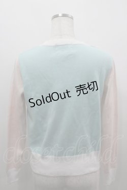 画像3: Nile Perch / リボン&2カラーデザインニットカーディガン  ミントＸピンク I-26-03-16-026-LO-TO-SA-ZI