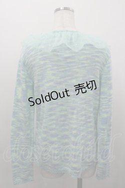 画像3: Nile Perch / スターシフォン襟&スターボタンニットカーディガン  ミント I-26-03-16-027-LO-TO-SA-ZI