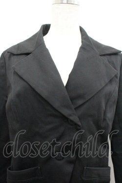 画像2: MIHO MATSUDA / ナナメボタンジャケット  黒 I-26-03-19-033-GO-JA-SA-ZI