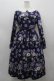 画像1: Emily Temple cute / Pansy ribbonワンピース  黒 I-26-03-19-041-ET-OP-SA-ZI (1)