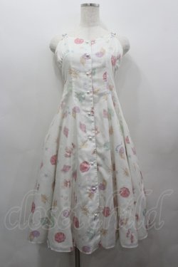 画像1: Emily Temple cute / Mystical Seaフレアワンピース  白 I-26-03-19-042-ET-OP-SA-ZI