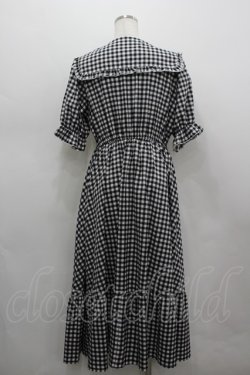 画像3: m petit by misako / TT*Mギンガムチェック半袖ワンピース L 黒Ｘ白 I-26-03-19-044-LO-OP-SA-ZI