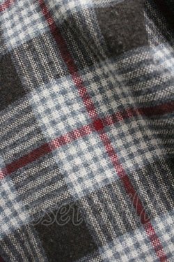 画像2: mille fille closet / チェック切替シフォン袖ワンピース  ブラウンＸチェック I-26-03-19-045-LO-OP-SA-ZI