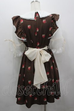 画像2: mellfy memory / Strawberry Dolceワンピース  ブラウン I-26-03-19-046-0-OP-SA-ZI