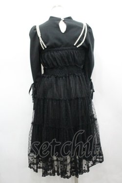 画像4: mellfy memory / Melty sugar Tulleワンピース  黒 I-26-03-19-047-0-OP-SA-ZI