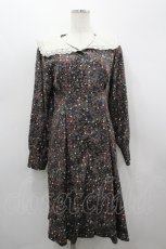 画像1: Maison de FLEUR Petite Robe / セーラードレス  黒 I-26-03-19-049-EL-OP-SA-ZI (1)