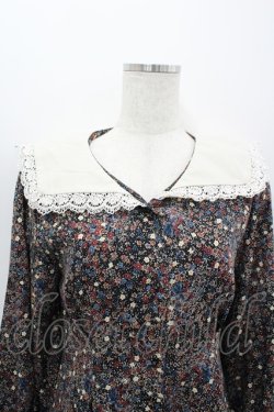 画像2: Maison de FLEUR Petite Robe / セーラードレス  黒 I-26-03-19-049-EL-OP-SA-ZI