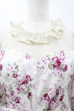 画像3: Victorian maiden / ロココブーケレーシードールドレス  白ｘピンク I-26-03-19-051-CL-OP-SA-ZI