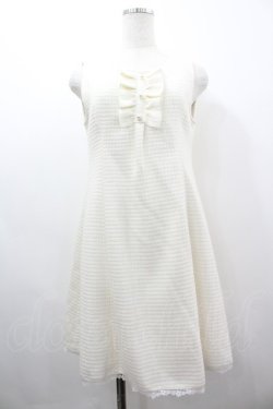 画像1: LODISPOTTO / ラメツイードフリルジャンパースカート  白 I-26-03-19-052-LO-OP-SA-ZI