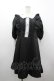 画像1: DearMyLove / キラキラビジューフリルアフタヌーンティーワンピ  黒Ｘ白 I-26-03-19-058-EL-OP-SA-ZI (1)