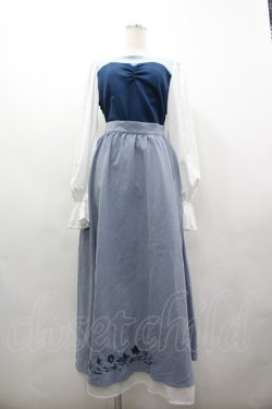 画像1: WITTY TASTE / リトルマーメイドセットアップ  サックスＸ白 I-26-03-19-061-LO-OP-SA-ZI