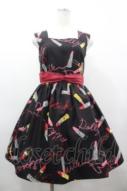 画像1: MILK / ラブ・ルージュドレス  黒 I-26-03-19-065-ML-OP-SA-ZI