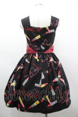 画像2: MILK / ラブ・ルージュドレス  黒 I-26-03-19-065-ML-OP-SA-ZI