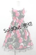 MILK / シャドウチェリードレス  クロＸピンク I-26-03-19-067-ML-OP-SA-ZI