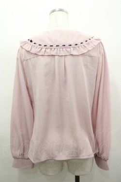 画像3: axes femme POETIQUE / チョコレートリボン丸襟BL M ピンク I-26-03-19-007-AX-BL-SA-ZI