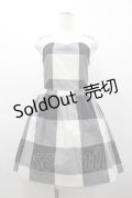 MILK / GINGHAMドレス  黒Ｘ白チェック I-26-03-19-072-ML-OP-SA-ZI