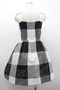 画像2: MILK / GINGHAMドレス  黒Ｘ白チェック I-26-03-19-072-ML-OP-SA-ZI