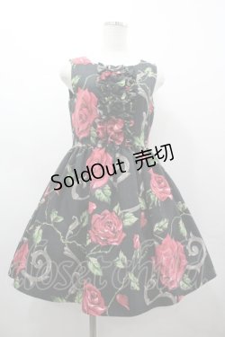 画像1: MILK / ロージーローズclassicドレス  黒 I-26-03-19-075-ML-OP-SA-ZI