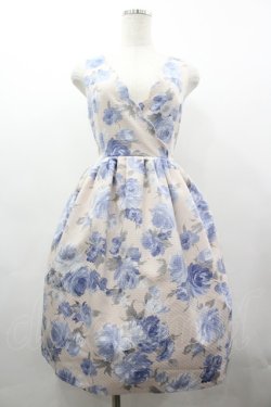 画像1: an another angelus / 水彩フラワーノースリワンピース  ピンクｘ青 I-26-03-19-077-CA-OP-SA-ZI