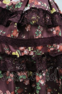 画像3: axes femme kawaii / アンティークローズ柄ジャンパースカート M ボルドー I-26-03-19-078-AX-OP-SA-ZI