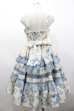 画像2: axes femme kawaii / アンティークローズ柄ジャンパースカート  生成り I-26-03-19-080-AX-OP-SA-ZI