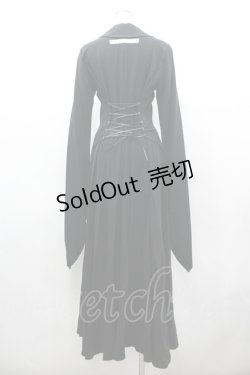 画像2: alice auaa / 変形袖先ロングワンピース 1 黒 I-26-03-19-084-AA-OP-SA-ZI