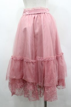 画像2: LODISPOTTO / フラワーチュールスカート  濃ピンク I-26-03-19-090-0-SK-SA-ZI