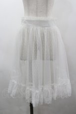 画像1: mellfy memory / Love to Doll tulleエプロン  白 I-26-03-19-091-0-SK-SA-ZI (1)