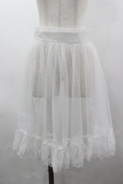 画像1: mellfy memory / Love to Doll tulleエプロン  白 I-26-03-19-091-0-SK-SA-ZI