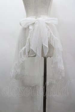 画像2: mellfy memory / Love to Doll tulleエプロン  白 I-26-03-19-091-0-SK-SA-ZI