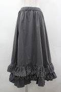 FLC / 皆方由衣コラボ/ティアードスカート L グレー I-26-03-19-092-LO-SK-SA-ZI