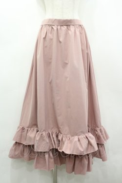 画像1: FLC / 皆方由衣コラボ/ティアードスカート L ピンク I-26-03-19-093-LO-SK-SA-ZI