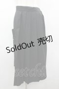 REZEN / レイヤードカーゴ巻きスカート M 黒 I-26-03-19-094-LO-SK-SA-ZI